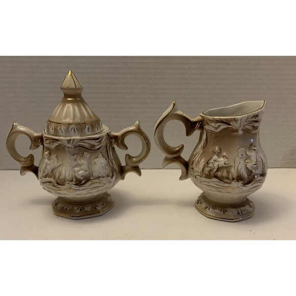 Style Tea-Coffee-chocolate  Vintage Porcelain Set Of 15 - Picture 8 of 16